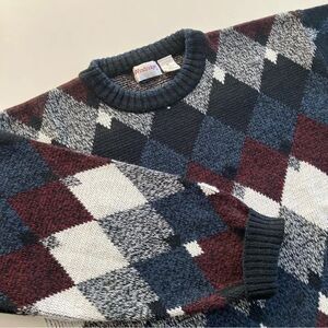 Argyle Oversized Sweater*